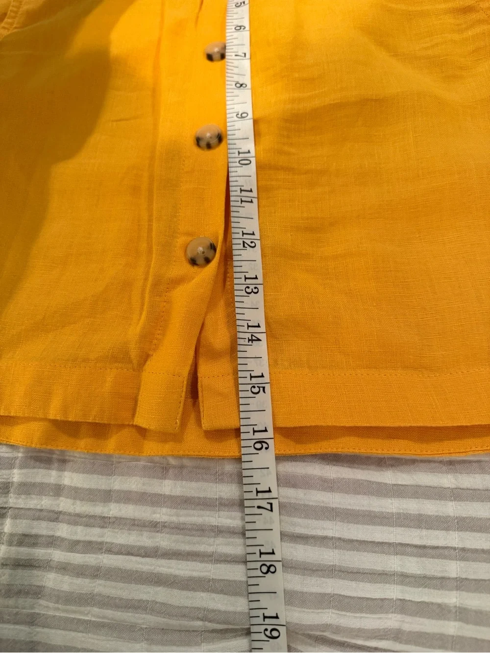 J.Crew Juicy Orange Linen Square-Neck cropped Tank NWOT - Picture 5 of 6